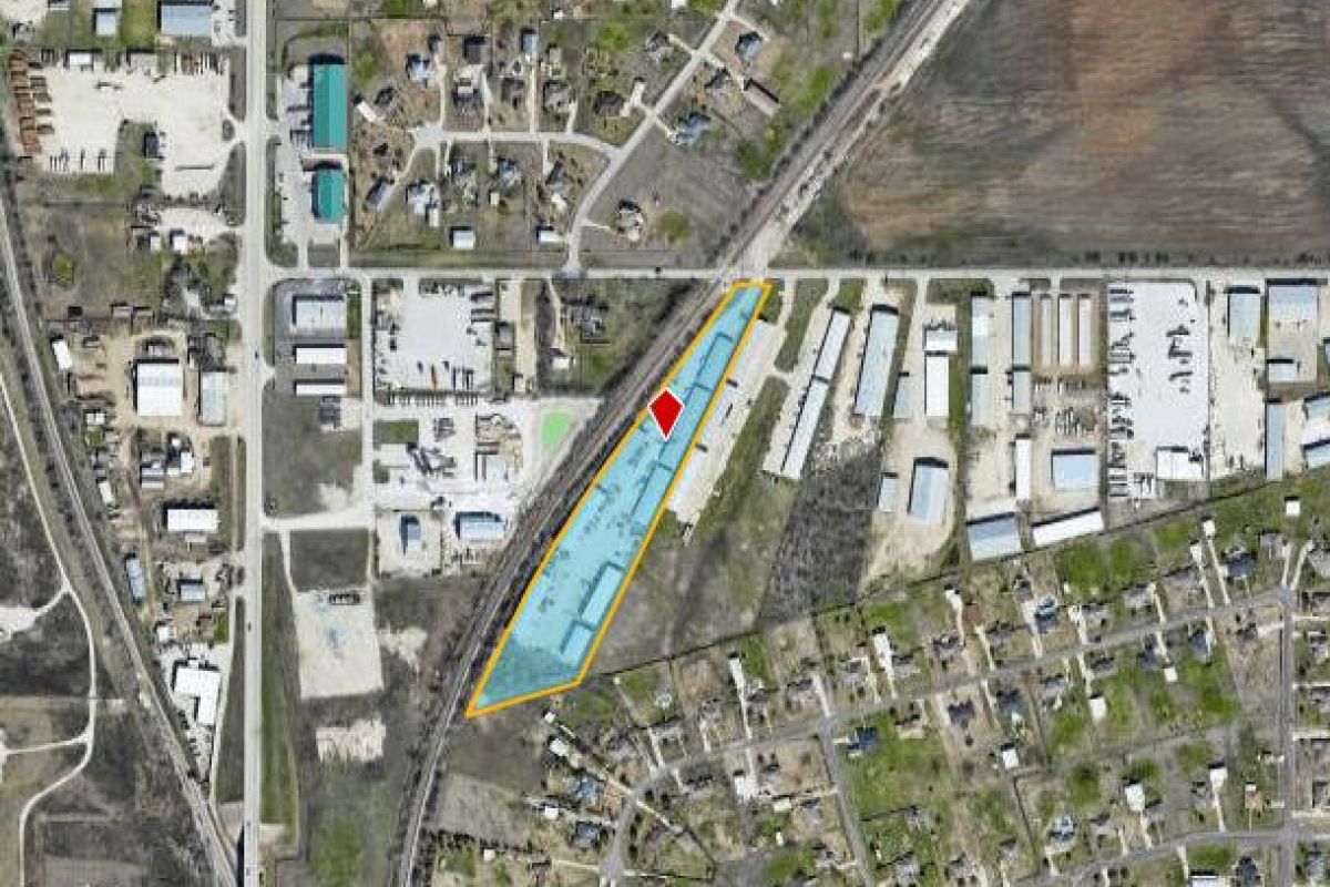 aerial view of light industrial flex property for rent at 2653 Blue Mound Rd W, Haslet, Texas